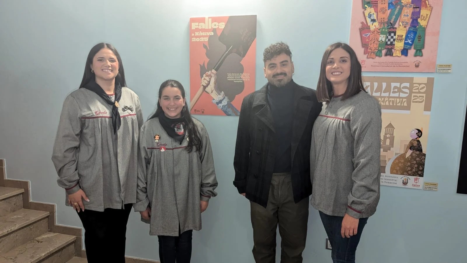 Les FFMM de Xàtiva i la regidora de Cultura Festiva amb Rafa Morata