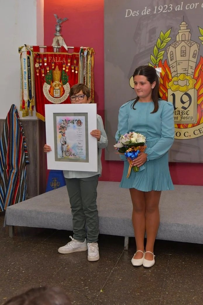 Proclamación de Representantes para las Fallas 2025 de la Falla Doctor Serrano- Carlos Cervera- Clero: Ana Gimeno, Hugo Cabezuelo e Irene Martín 4 Proclamacion Falla Clero 2