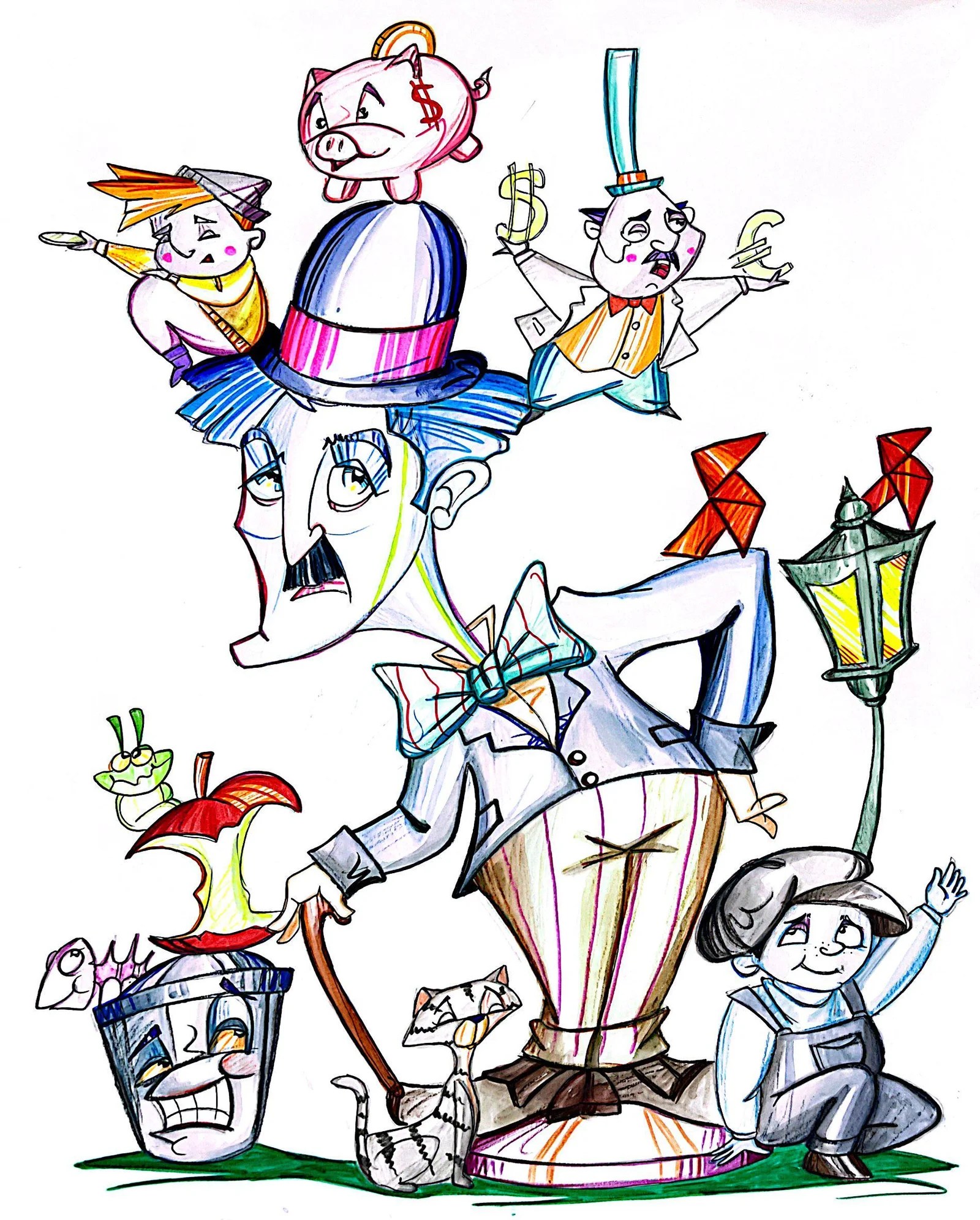 Boceto Falla Grande 2025 Falla Plaza del Negrito