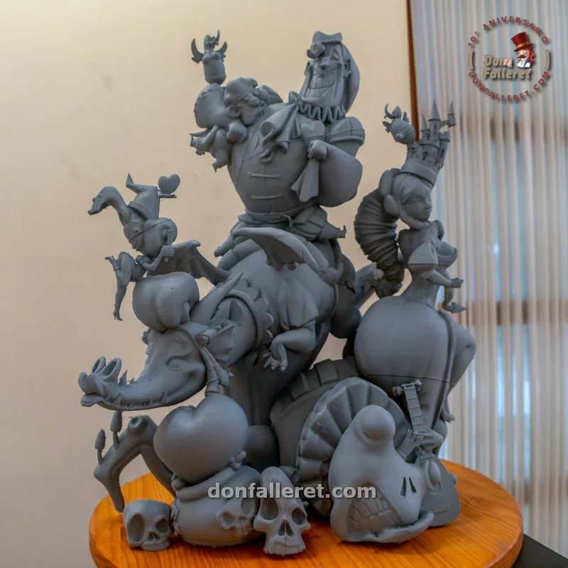 Ya conocemos los bocetos y maquetas de las Fallas 2025 de la Federación de 1ªA 8 MAQUETA FALLA JERÓNIMA GALÉS- LITÓGRAFO PASCUAL Y ABAD