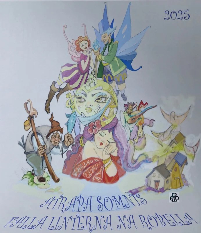 Ya conocemos los bocetos y maquetas de las Fallas 2025 de la Federación de 1ªA 27 BOCETO FALLA LINTERNA – NA ROVELLA- AV. DEL OESTE