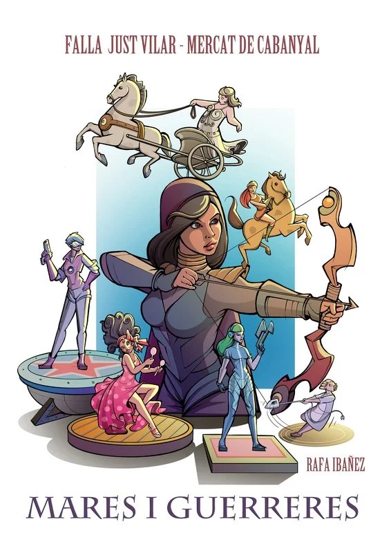 Ya conocemos los bocetos y maquetas de las Fallas 2025 de la Federación de 1ªA 31 BOCETO FALLA JUST VILAR- MERCAT DE CABANYAL