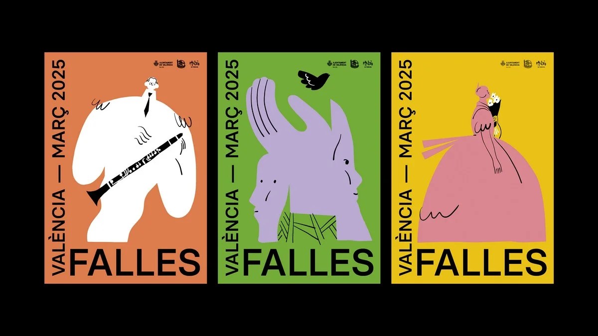 Tradición y Modernidad: Así es la Controvertida Imagen Gráfica de las Fallas de Valencia 2025 3 falles 2025 serie