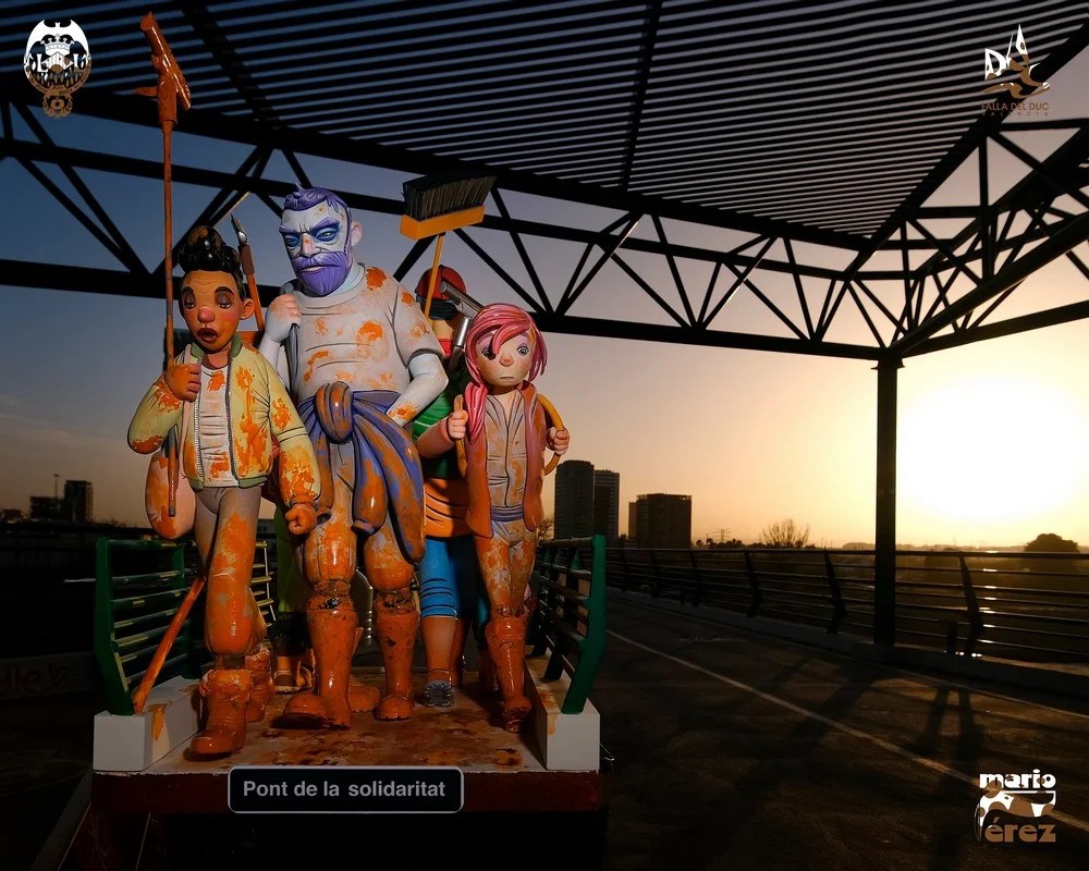 Así es el ninot infantil que presenta Duque de Gaeta-Puebla de Farnals para el indulto 10 17