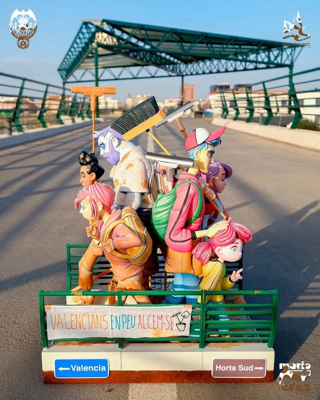 Así es el ninot infantil que presenta Duque de Gaeta-Puebla de Farnals para el indulto 8 2