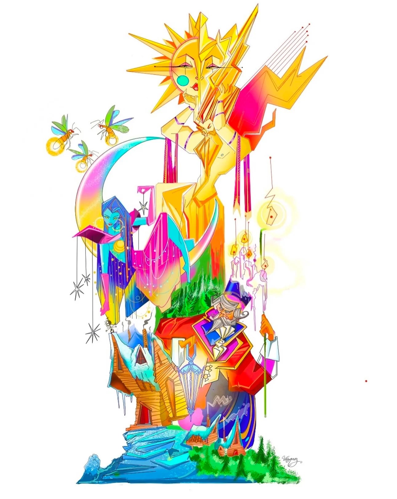 Boceto Falla 2025 Falla Malvarrosa-Antonio Pons-Cavite