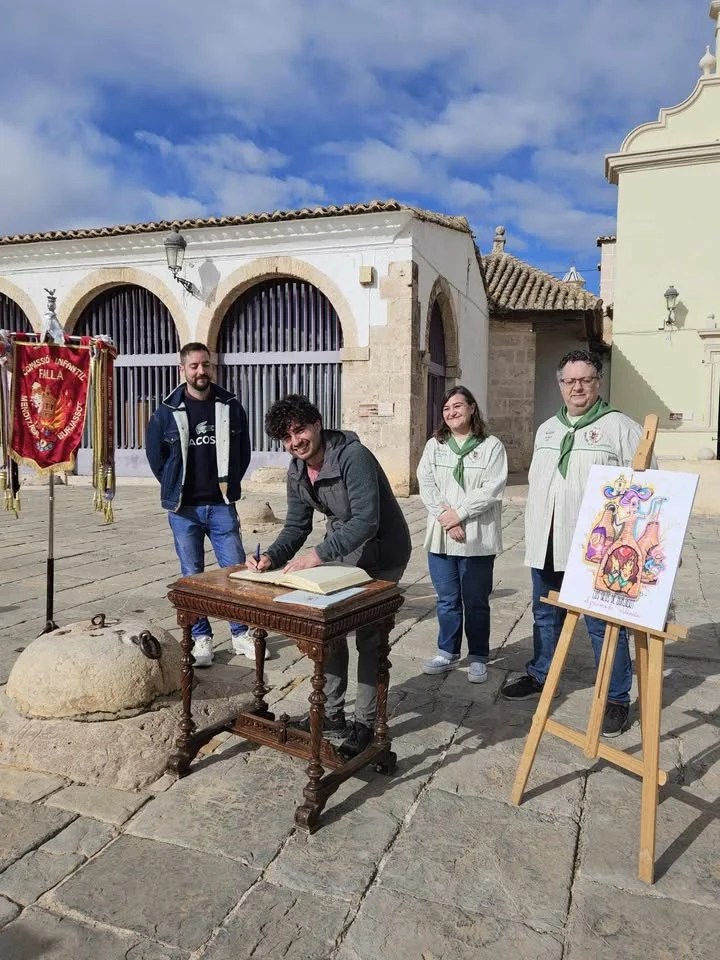 La Falla Mendizábal de Burjassot firma el contrato de la Falla infantil en una visita cultural a Los Silos y la Ermita de San Roque 2 Falla Mendizabal de Burjassot 2