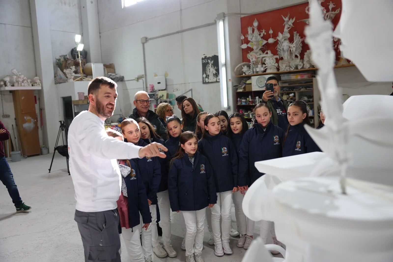 Así van los trabajos de la Falla Municipal Infantil de Valencia 2025 2 Vista Falla Infantil Municipal 2025 10