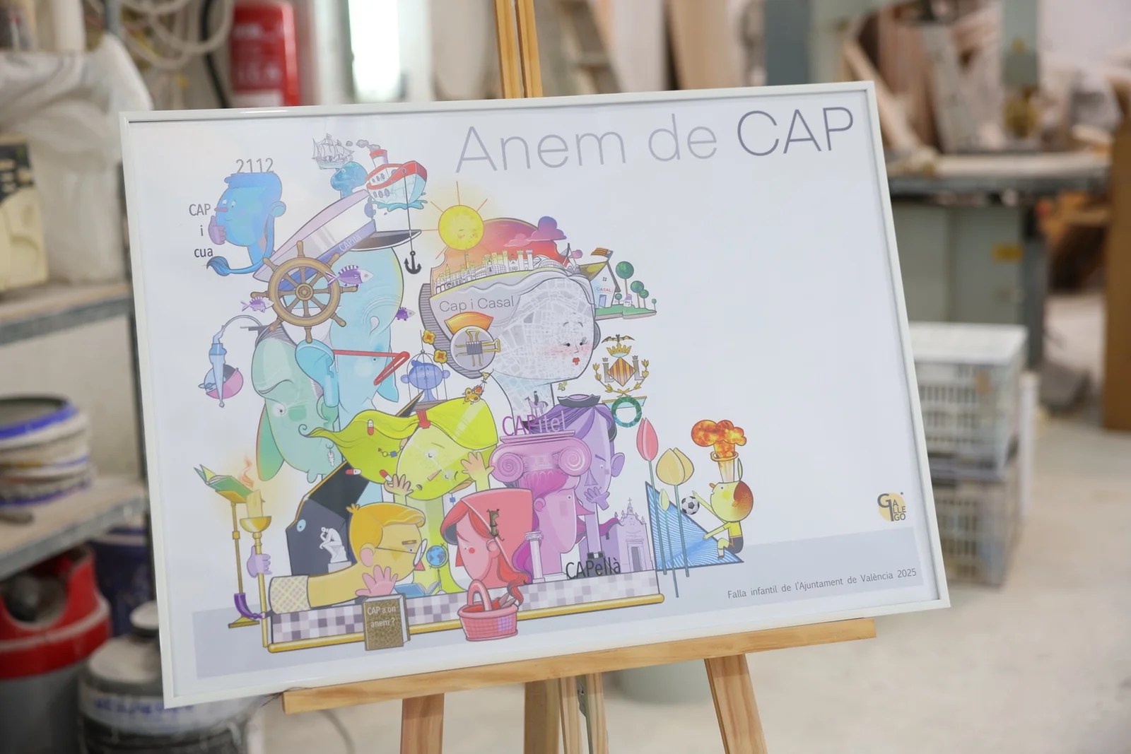 Así van los trabajos de la Falla Municipal Infantil de Valencia 2025 3 Vista Falla Infantil Municipal 2025 5