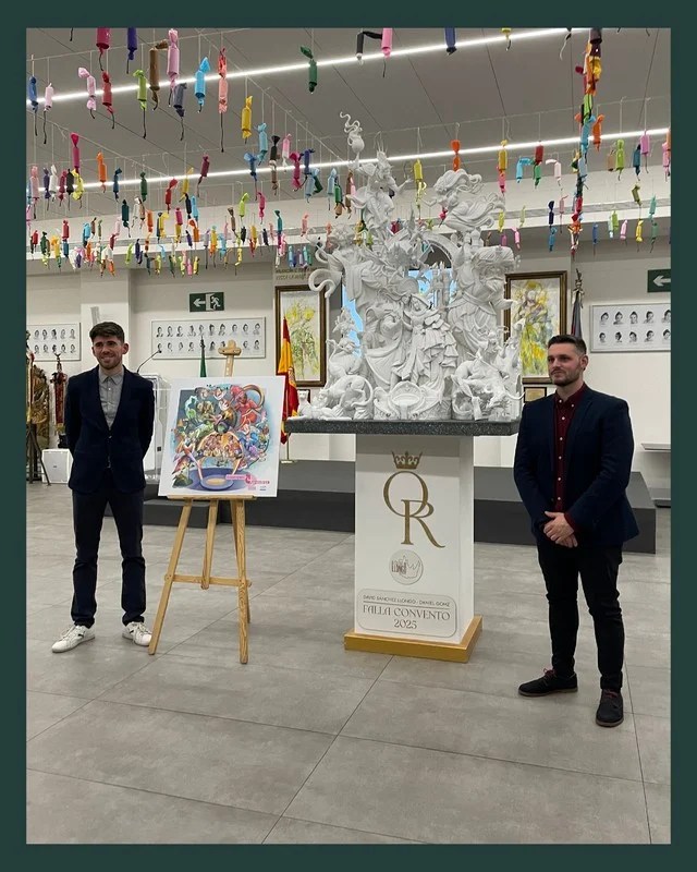 Desvelada la maqueta de la Falla Convento Jerusalén 7 artistas falla convento 2025