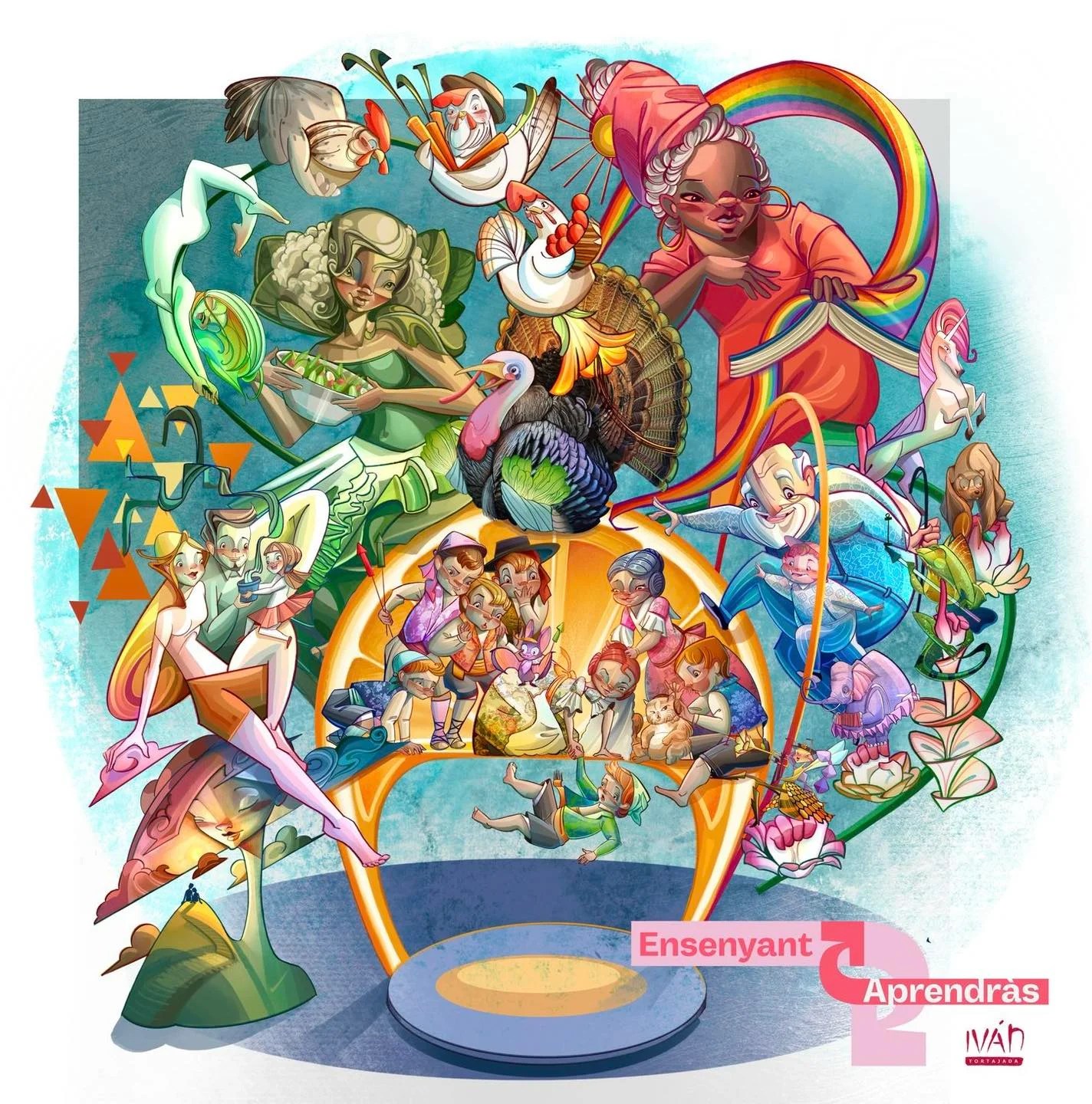 Desvelada la maqueta de la Falla Convento Jerusalén 4 boceto falla infantil convento