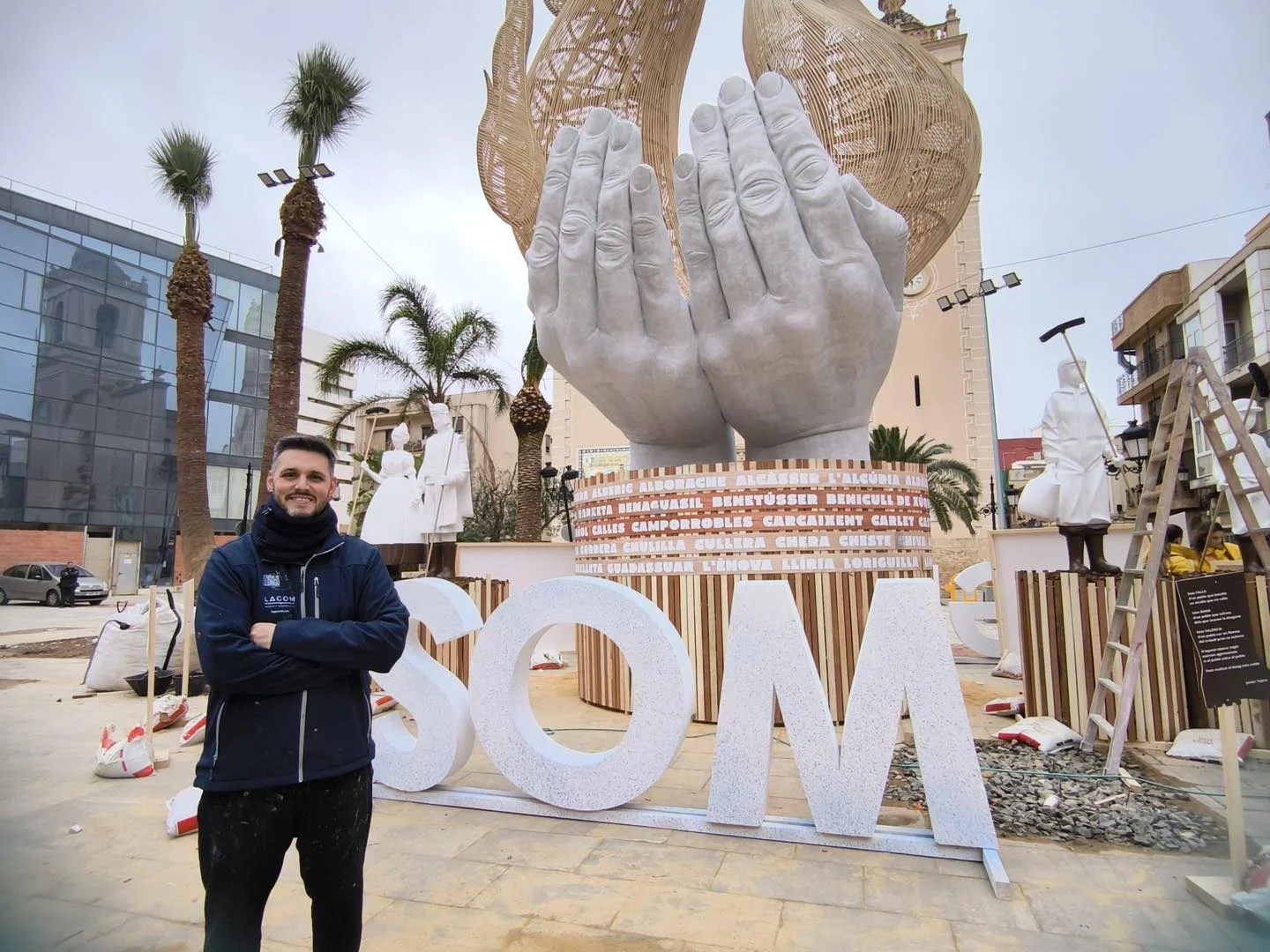 La fuerza del proyecto Som para las Fallas afectadas por la DANA 2 Falla solidario obra del artistas David Sanchez Llongo