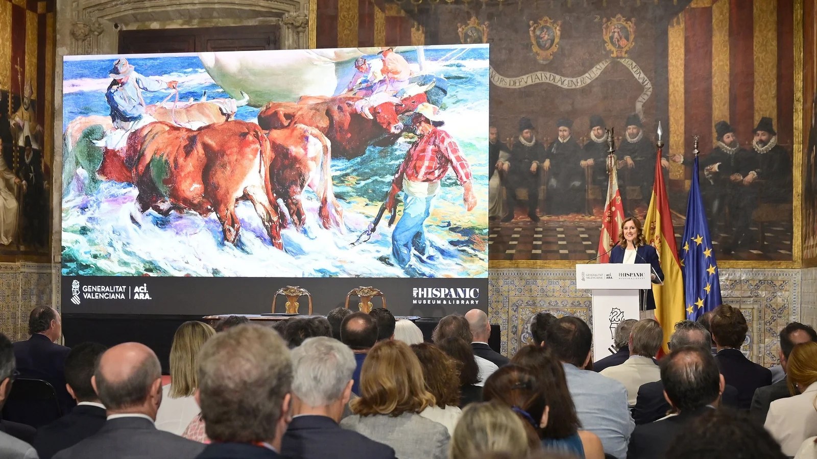 Sorolla y las Fallas en el Palacio de Comunicaciones