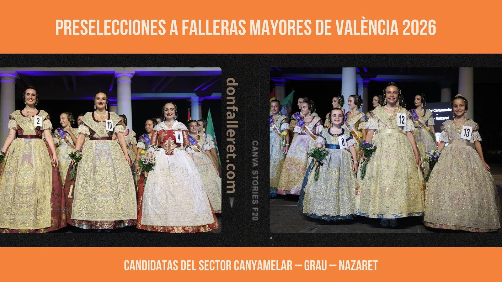 Candidatas del sector Canyamelar – Grau – Nazaret