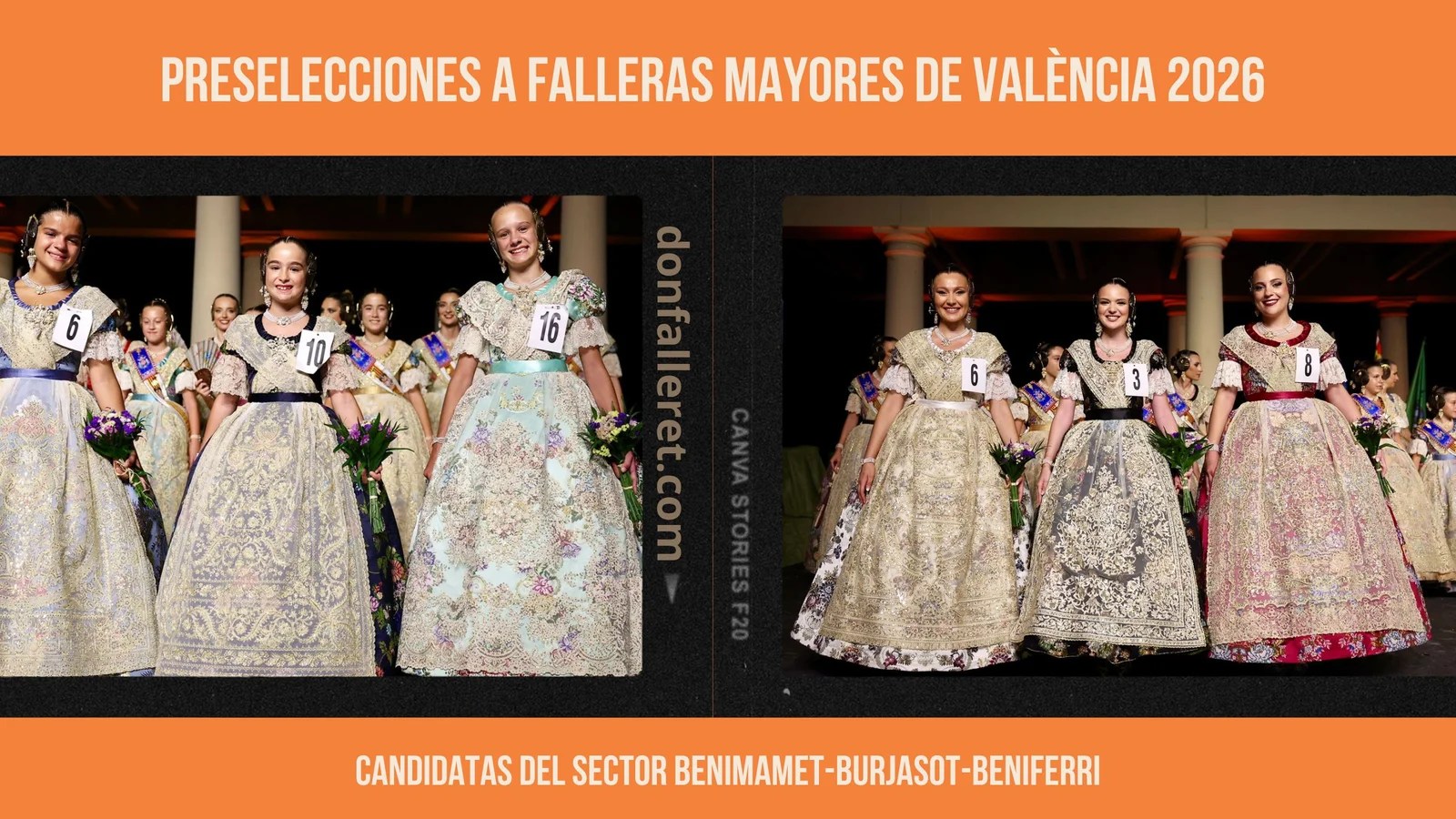 Candidatas del sector Benimamet-Burjasot-Beniferri