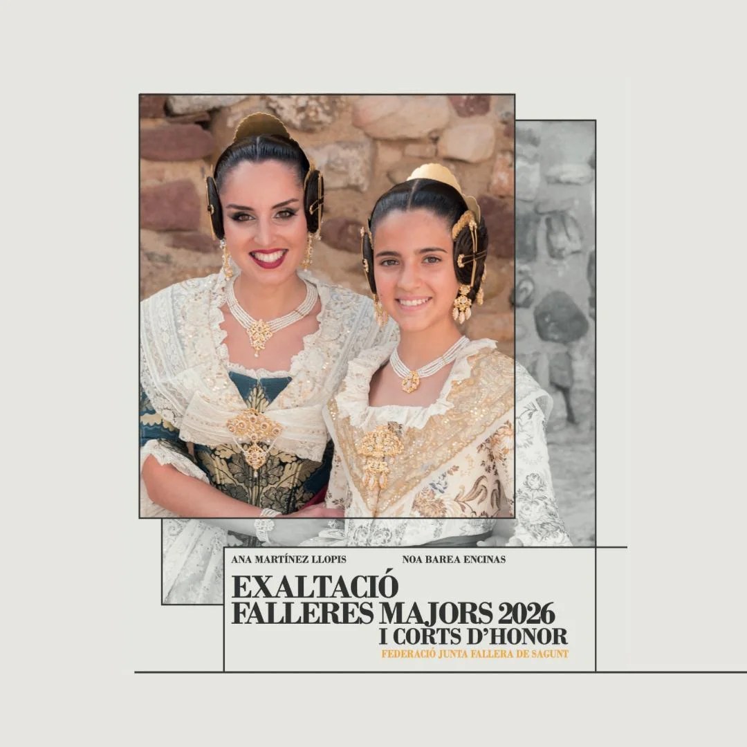 Exaltación de las Falleras Mayores de Sagunto 2026 3 cartel