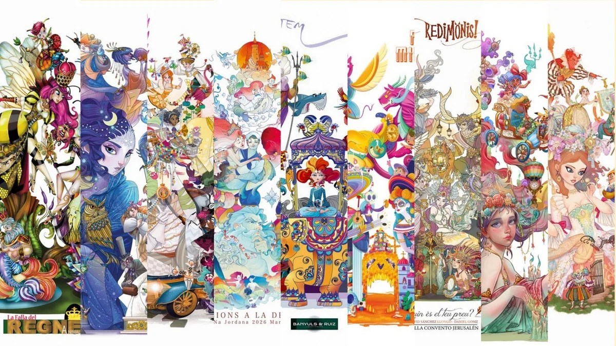 9 magníficas Fallas para la Sección Especial 2026 de Valencia