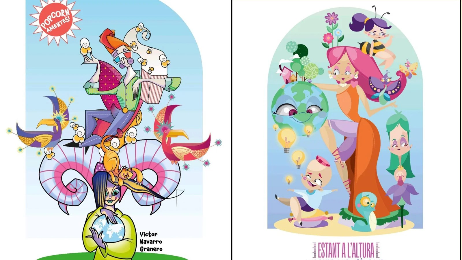 Bocetos Falla Cádiz-Dénia 2026: Víctor Navarro y Rubén Canet presentan sus proyectos bocetos-falla-cadiz-denia-2026