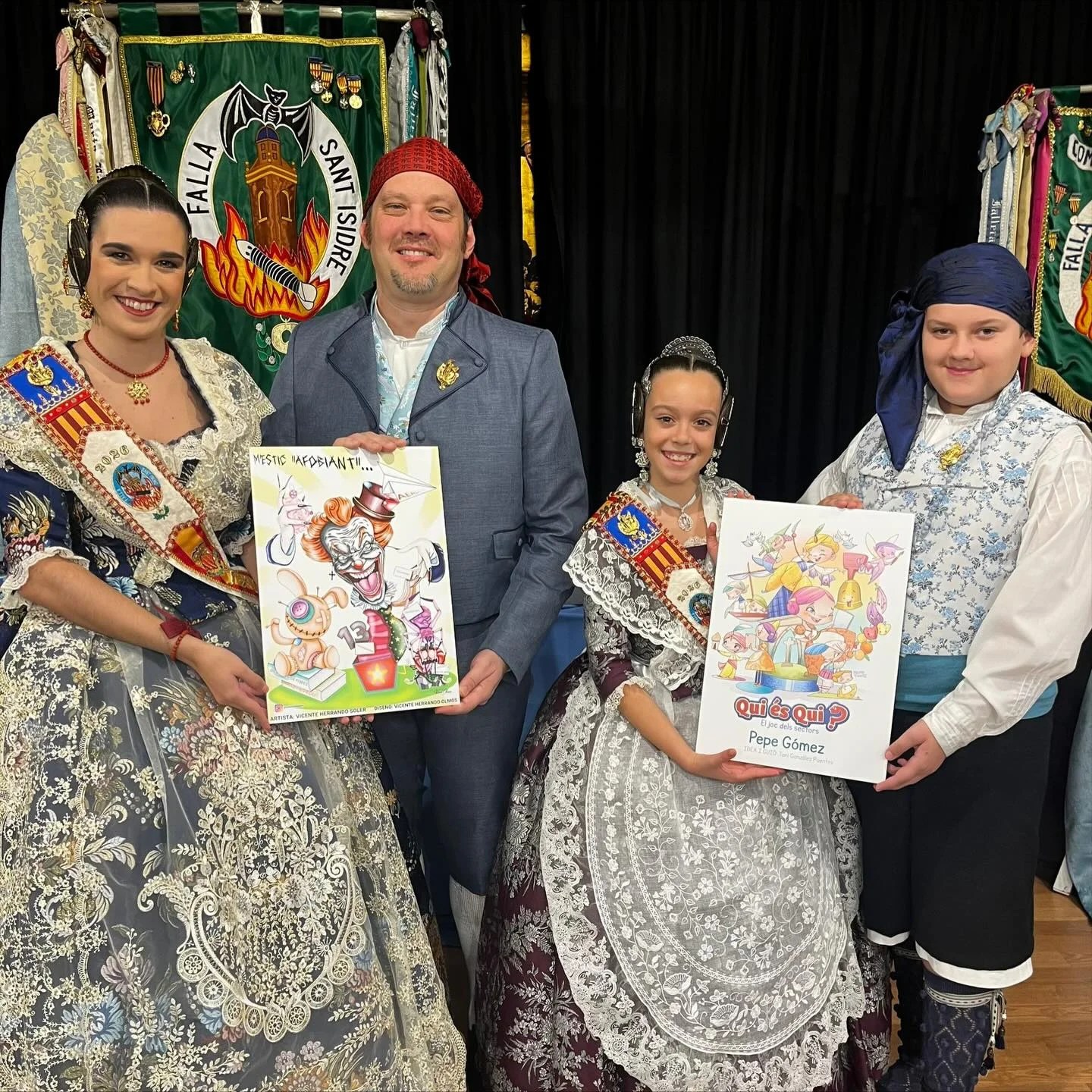 Falla San Isidro 2026: así son los proyectos grande e infantil 7 Representantes 2026 presentando los bocetos de sus Fallas Grande e Infantil