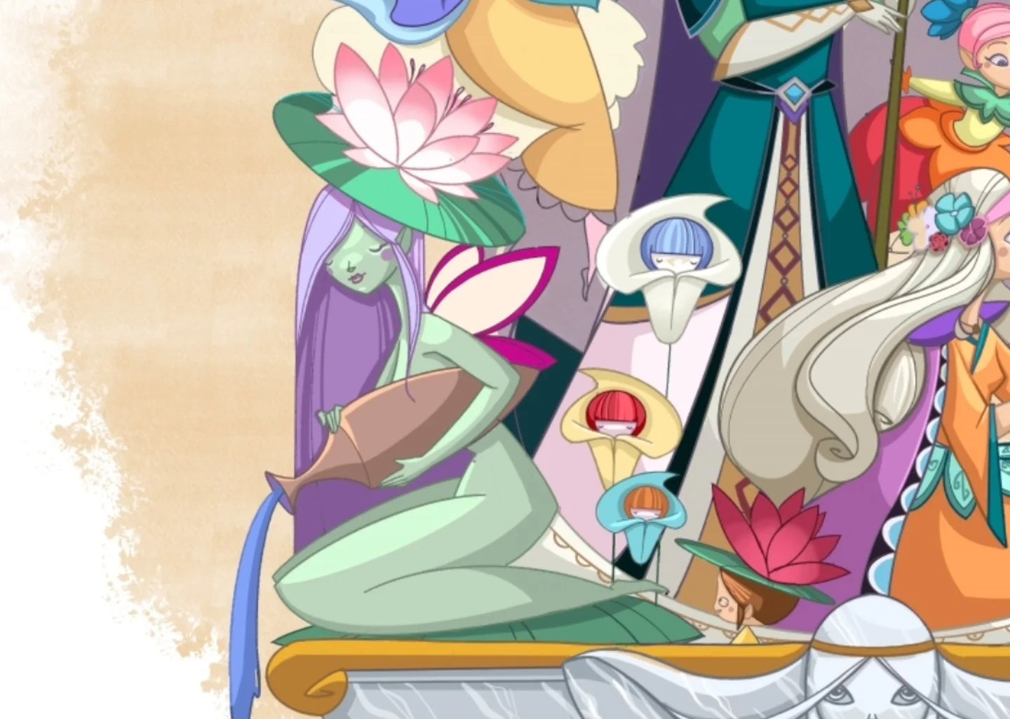 Lorente y Amar presentan Florae para la Falla Màrtirs de Gandía 2 Detalle del Boceto Falla Infantil 2026 Falla Màrtirs de Gandía