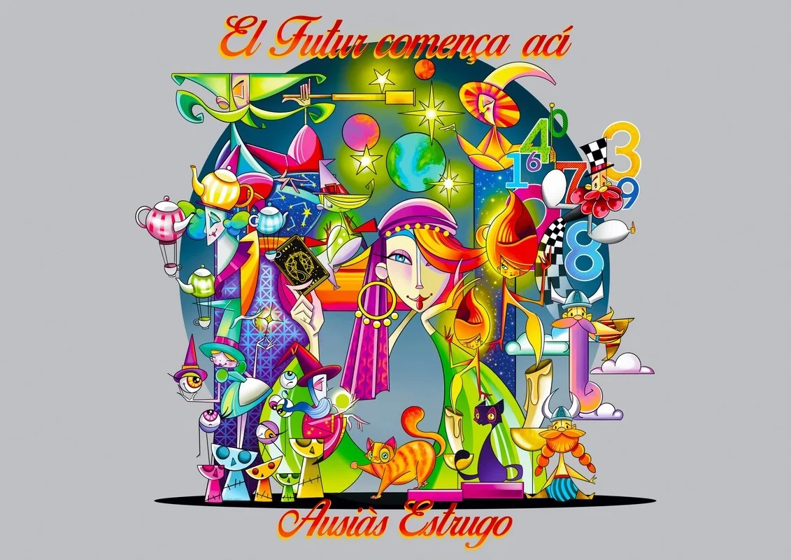 Musoles y Estrugo firman los proyectos de la Falla Clero 2026 1 Boceto Falla Infantil Clero 2026