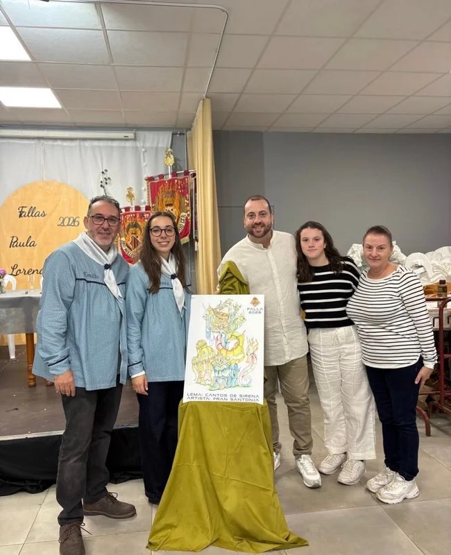 La Falla Isabel de Villena Gregorio Gea presenta sus Fallas 2026 3 Presentación del boceto de la Falla Grande 2026