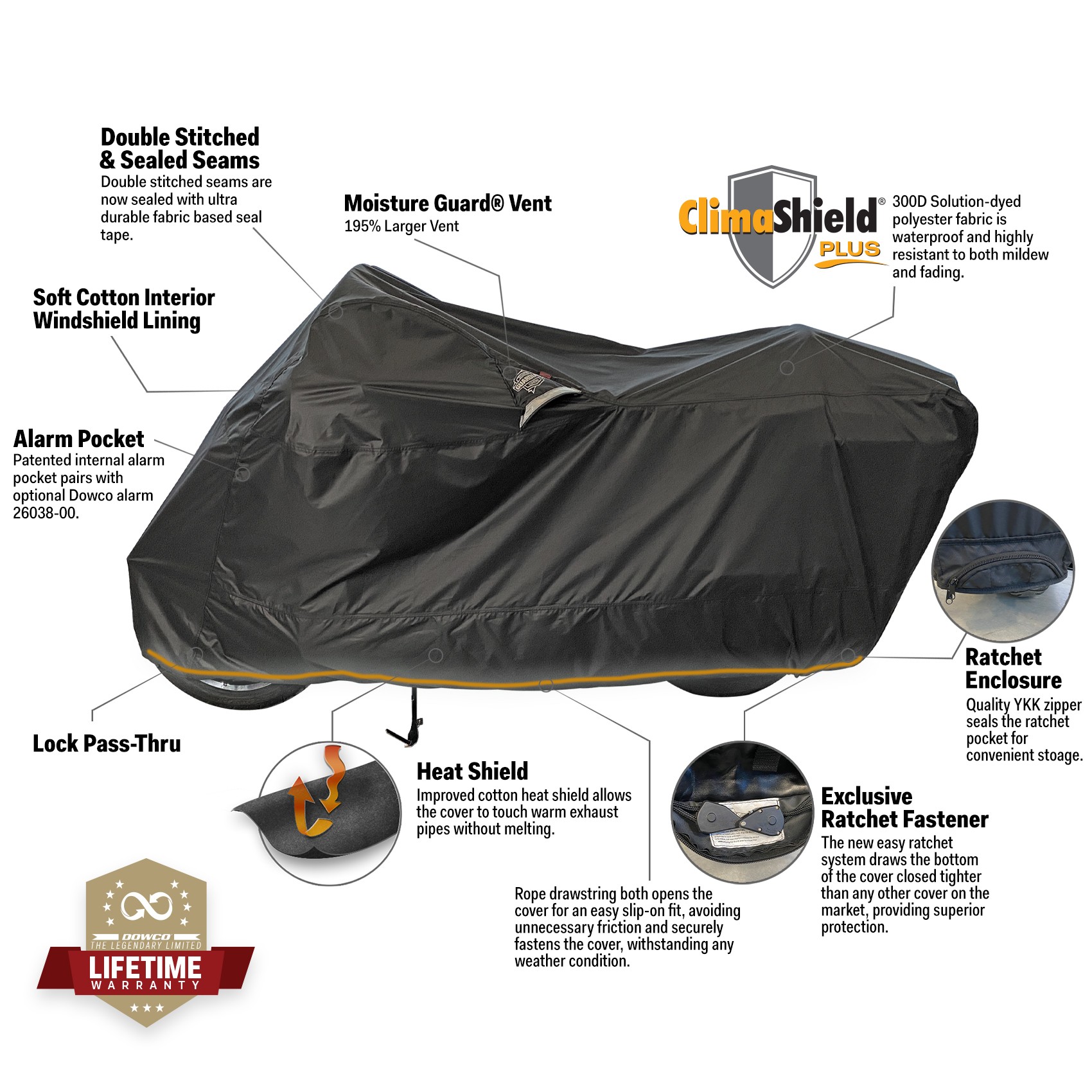 motorcycle shield cover