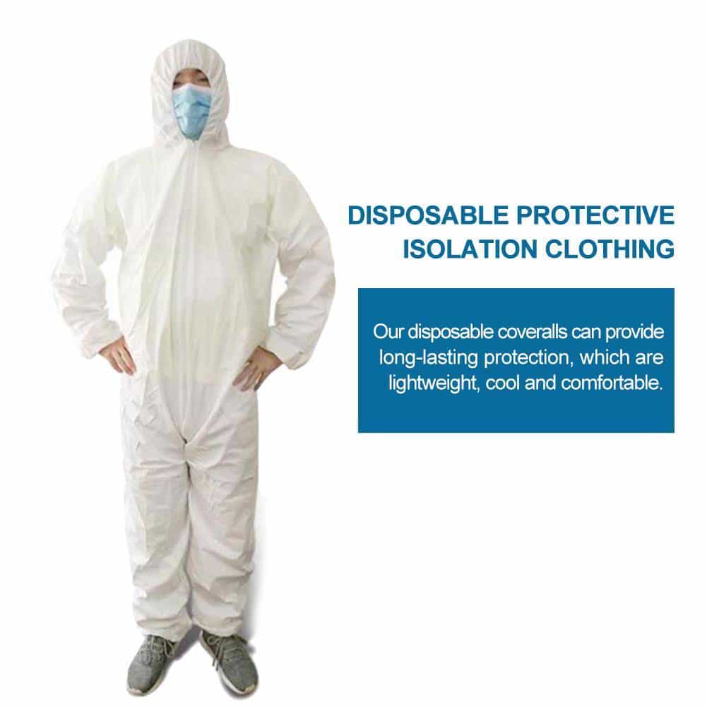 Disposable Protection Gown Dust Spray Suit Siamese Non-woven Dust-proof Anti Splash Clothing Safely Protection Clothes pa_1ef722433d607dd9d2b8b7: New Arrivals 2020 Fight Coronavirus