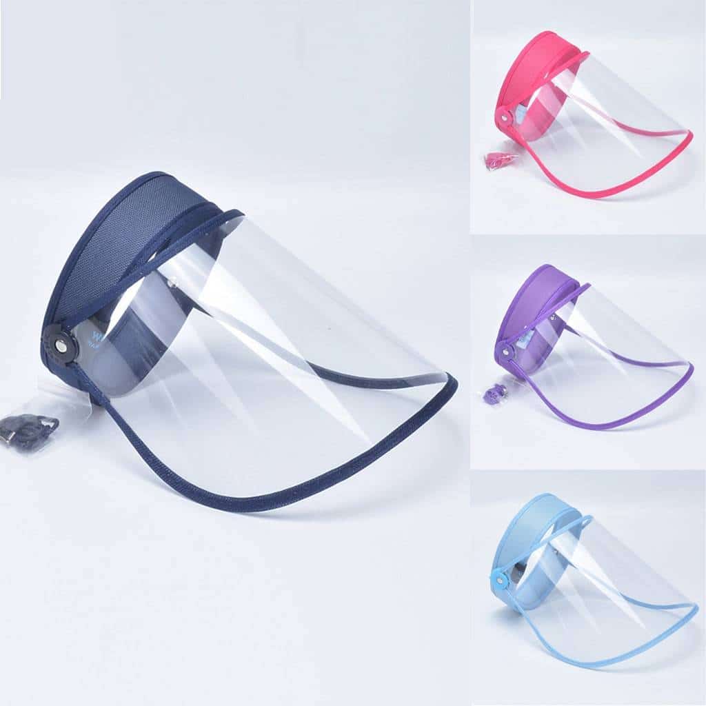 Adjustable UV Protection Sun Hat Female Anti-Droplet Saliva Empty Top Hat Transmission Windproof Sand Cap color: Navy|Pink|Purple|Sky Blue New Arrivals 2020 Fight Coronavirus