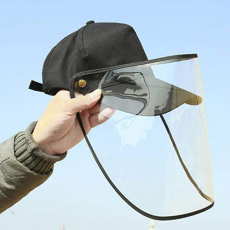 2020 Spray Detachable Anti-spitting Anti Face Protective Hat Cover Outdoor Cap Hot Splash-proof Helmet Hat color: Khaki|Red|Black|Blue|White|Yellow New Arrivals 2020 Fight Coronavirus