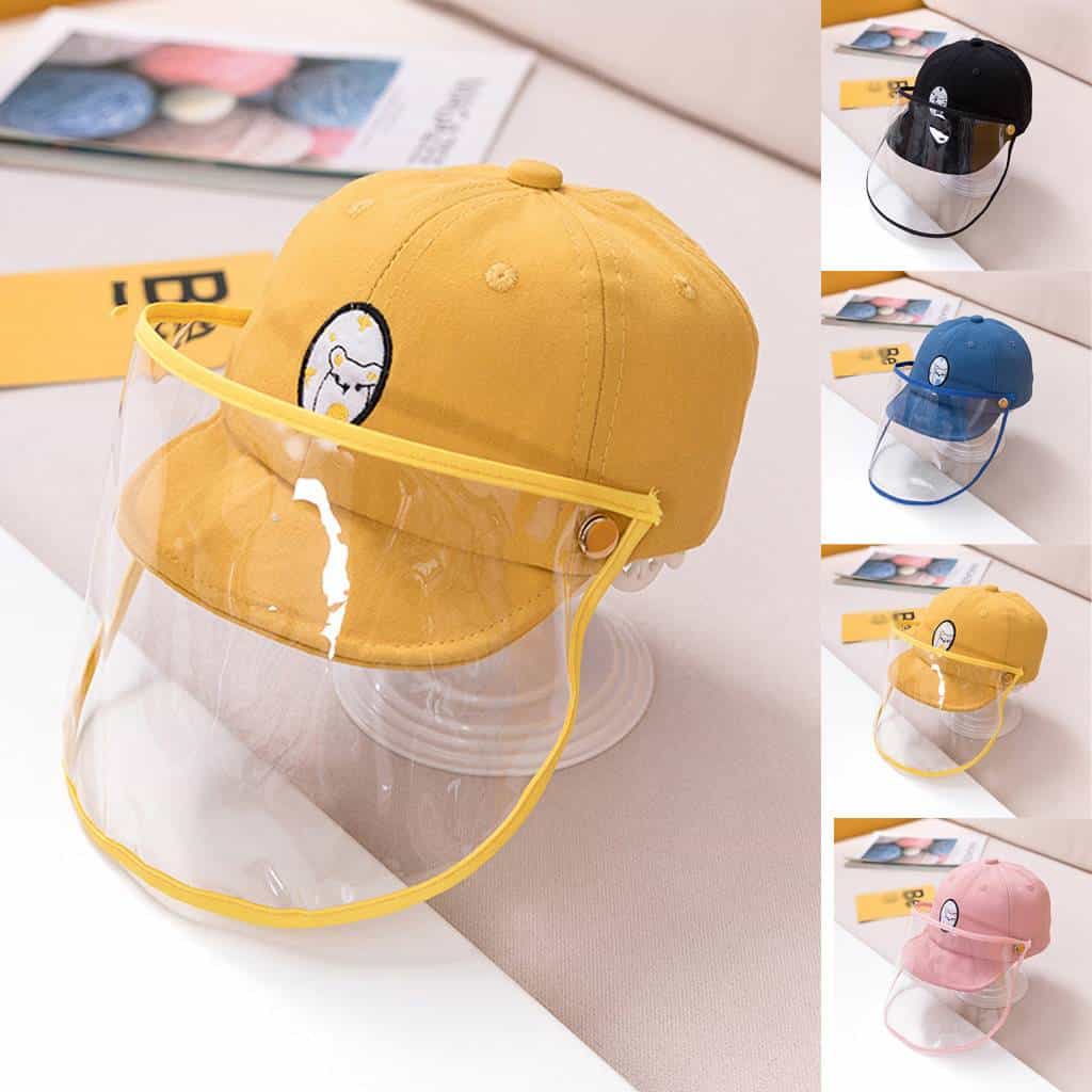 0-12 years Anti-spitting Dustproof Cover Kids Protective Hat Boys Girls peaked cap Hat For Kid Isolate germs Защитный колпачок#2 color: 0-3yearBK|0-3yearsBU|0-3yearsPK|0-3yearsYE|3-12yearsBU|3-12yearsKH|3-12yearsOR|3-12yearsYE New Arrivals 2020 Fight Coronavirus