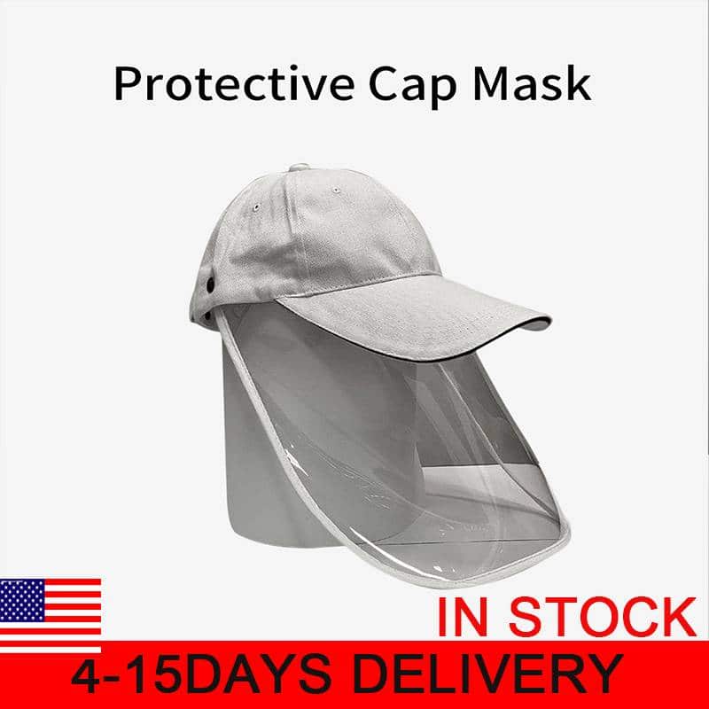Multi-function Protective Cap Anti Infection Protective Hat Eye Protection Anti-fog Windproof Hat Anti-saliva Face Cover Cap color: Orange|Red|Black|Blue|White|Yellow New Arrivals 2020 Fight Coronavirus