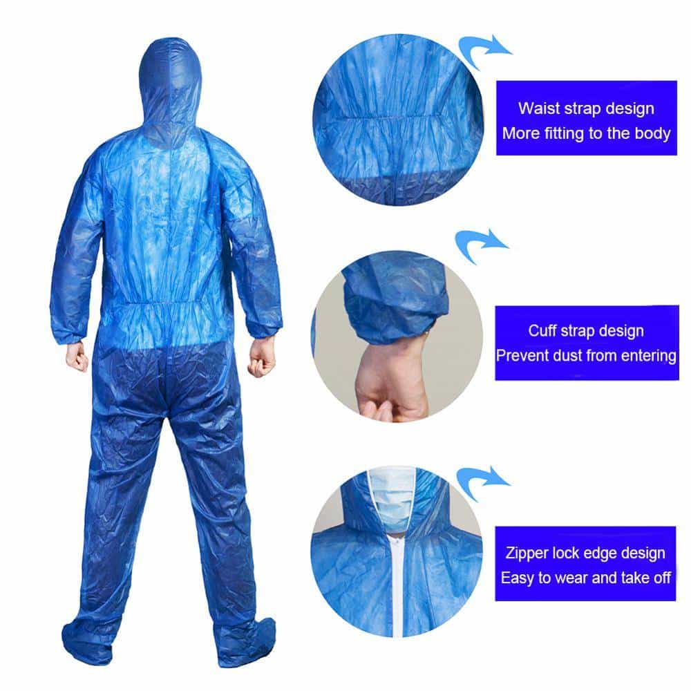 10pc/lot Disposable Aseptic Woven Gown Dust Operation Coat Clothes Clothing Tattoo Accessories For Eyebrow Lips Makeup color: 10pc|1pc|Dark Blue 1pc|White 1 1pc New Arrivals 2020 Fight Coronavirus