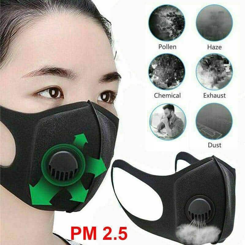 Anti Droplet Dust-proof Washable Adjustable Face Cover Mouth Muffle Anti Dust W/ Breather Valve Reusable Breathable Made New Arrivals 2020 Fight Coronavirus