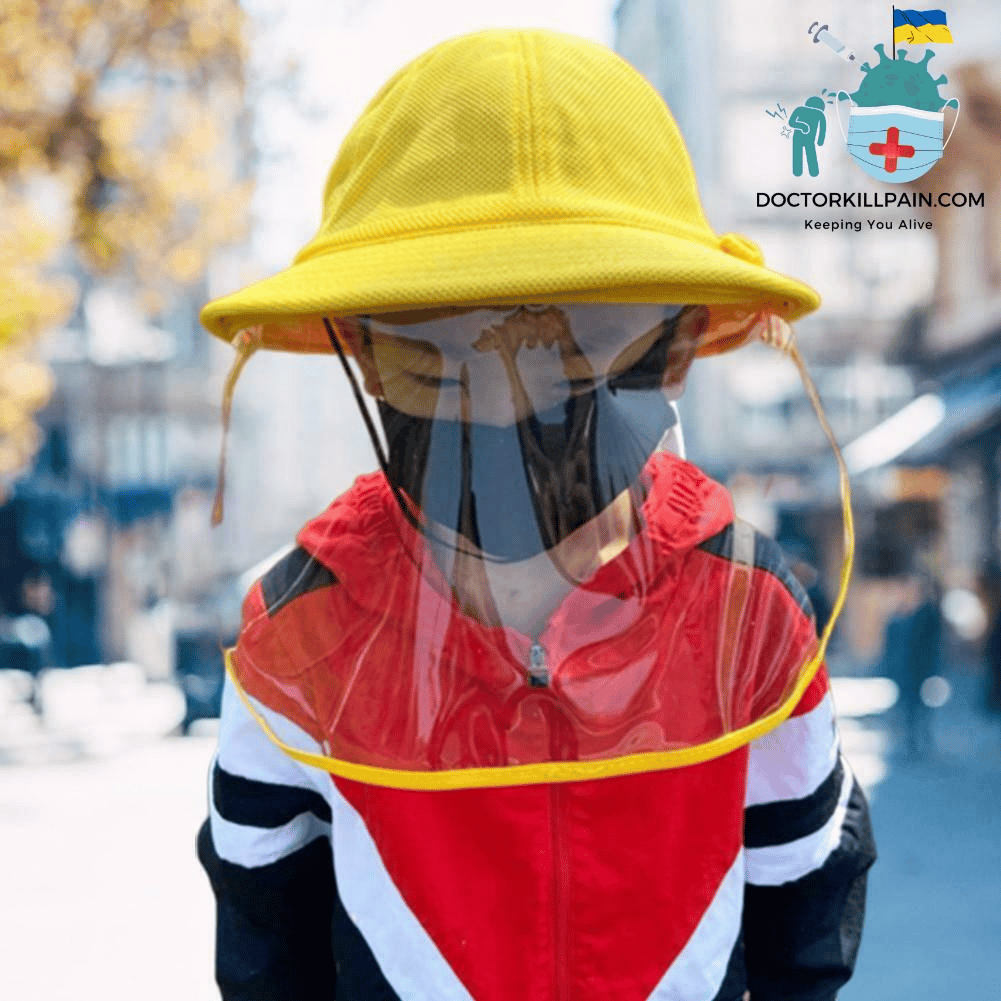 Kids Hat with Face Shield Motorcycle Gear Type: Headgear New Arrivals Protection Against COVID-19 Face Masks & Face Shields Face Shields Face Shields For Kids Best Sellers