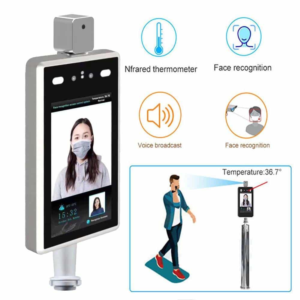 7inch Body Temperature Facial Recognition Camera ip thermal security camera thermal Human Detect Access Control Face Recognize fd7acb3515ad33fc8f6d6c: AU Plug|EU Plug|UK Plug|US Plug New Arrivals 2020 Fight Coronavirus Best Sellers