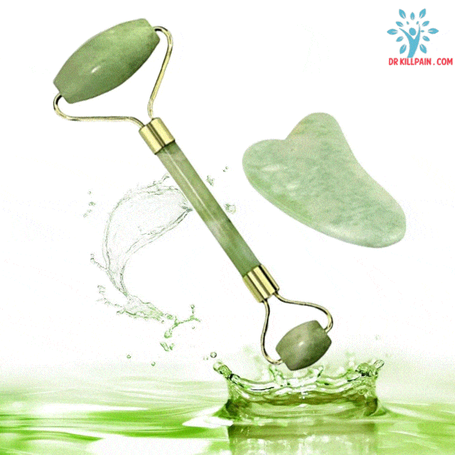 Premium Jade Set, Jade Roller, or Gua Sha Skin Scrapper color: A set|Massage Board|Massage Roller New Arrivals Skin Care