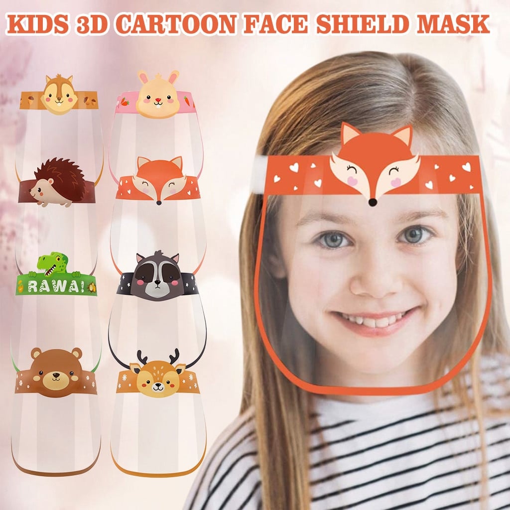 1pcs 3D Cartoon Transparent Full Face Shields Mask Outdoor Child Kids Boy Girl Cartoon Face Shields Cover Mask With Elastic Band 1ef722433d607dd9d2b8b7: Belgium|China|Italy|Korea|Russian Federation|SPAIN New Arrivals Safest Face Masks For Kids Best Back to School Face Masks For Kids