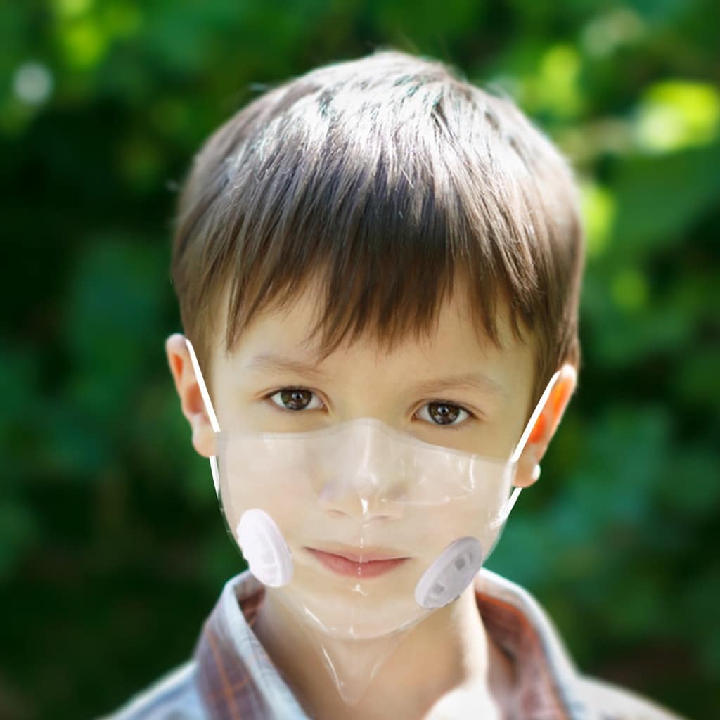 Transparent Mouth Masks For Kids 4pcs Transparent Mask Headband Hiking Scarves Christmas Masks Face Masque Enfant Mascarillas color: 1pc|4pc New Arrivals Coronavirus Protective Gear Safest Face Masks For Kids Best Back to School Face Masks For Kids