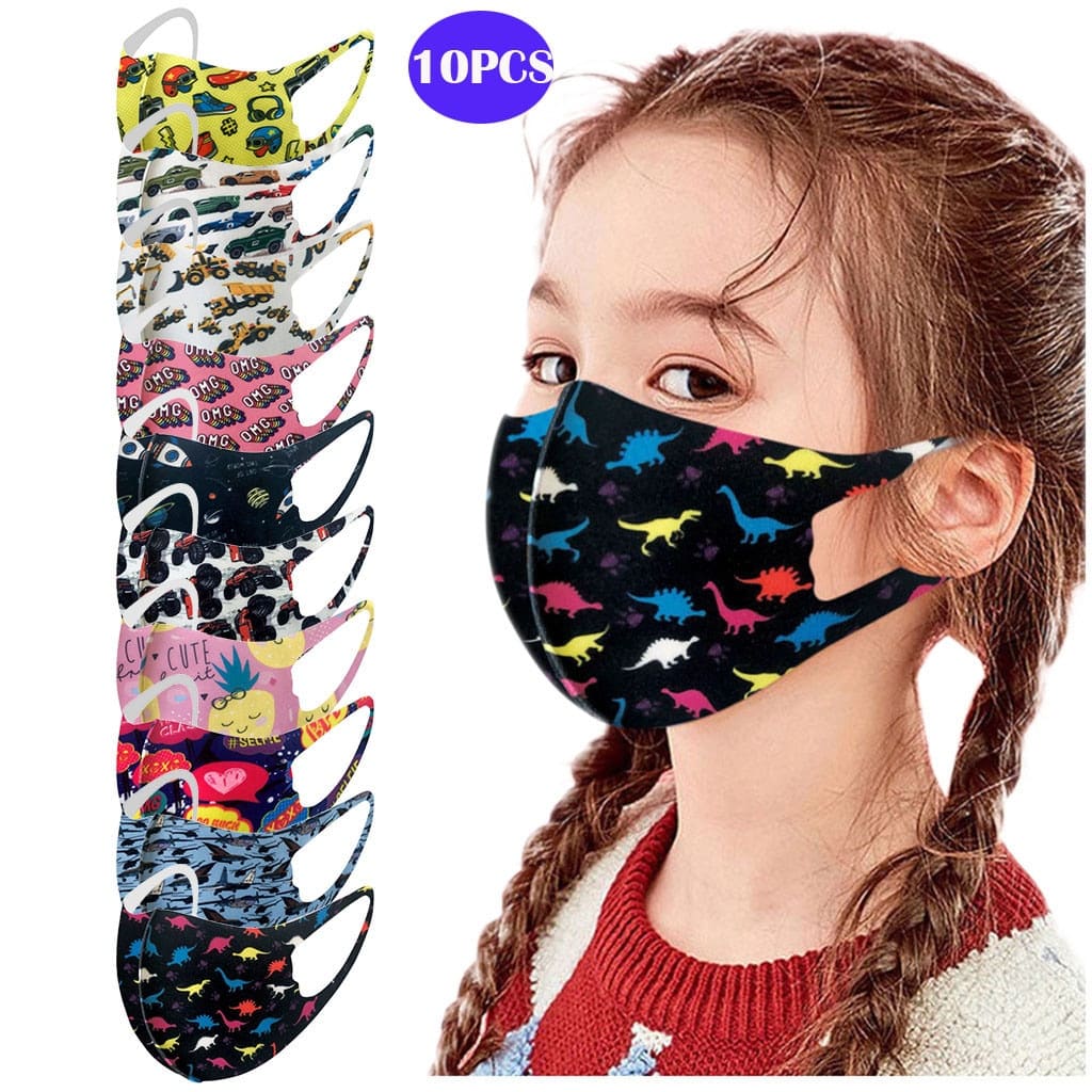 Cute Washable Face Masks For Kids (10 Masks) color: A|B|C|D|E|F|G|H|I|J|K|L|M|N|O|P|Q|R New Arrivals Protection Against COVID-19 Safest Face Masks For Kids Best Back to School Face Masks For Kids Best Sellers