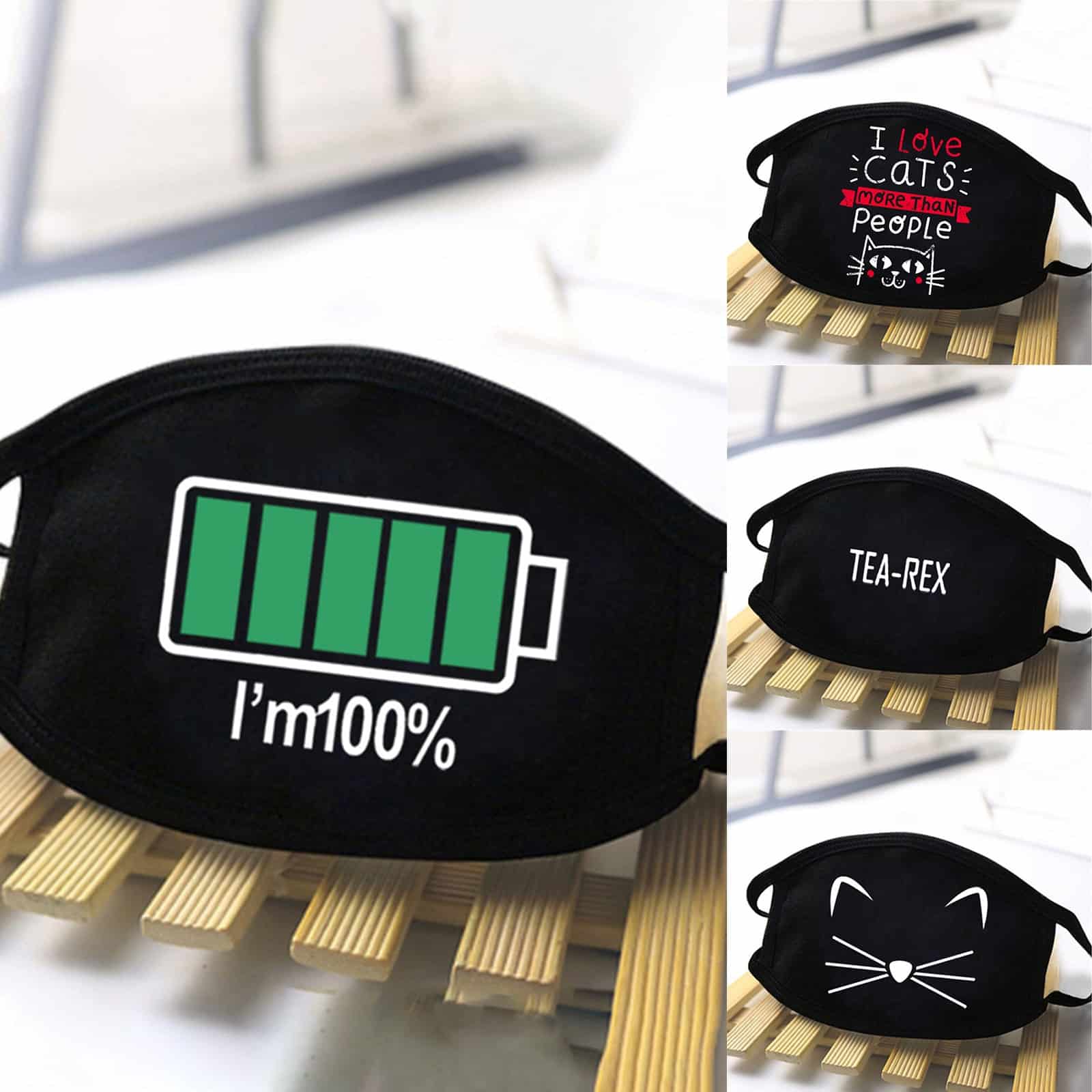 Illustrated Face Mask color: A|B|C|D Face Masks & Face Shields Face Masks For Adults New Arrivals Protection Against COVID-19 Face Mask Extensions For Kids or Adults Best Back to School Face Masks For Kids Best Sellers