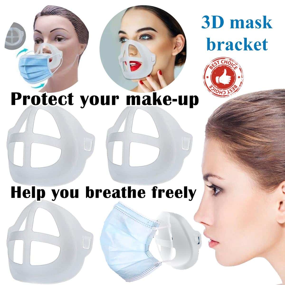No Acne Face Mask Supporter DR. KILL PAIN: 3D Mouth Mask New Arrivals Protection Against COVID-19 Face Mask Extensions For Kids or Adults Best Sellers