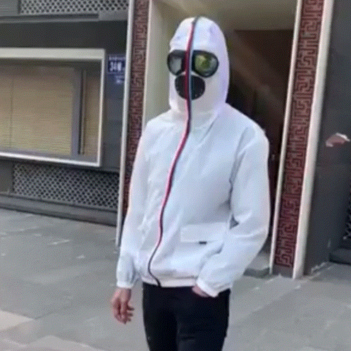 Fight Coronavirus Jacket with Mask | Unisex color: Black|White New Arrivals 2020 Fight Coronavirus Protective Jackets Best Sellers