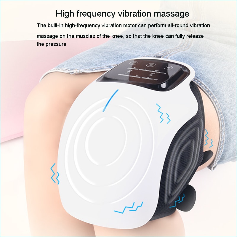 Electric Knee Joint Massager LCD DisplayTouch Control Automatic Vibration Quick Heating Physiotherapy Pain Relief Rehabilitation color: Knee massager type A|Knee massager type B New Arrivals Uncategorized Best Sellers