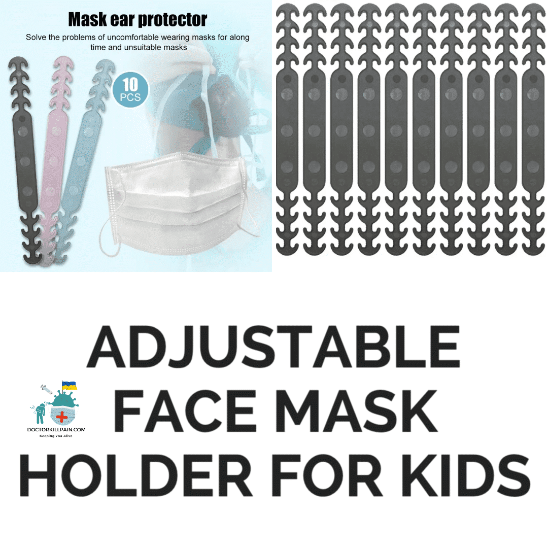 Adjustable Face Mask Holder For Kids color: 10pc|10PC A|10PC A|10PC B|10PC B|10PC C|10PC C New Arrivals Protection Against COVID-19 Contactless Thermometers Face Masks & Face Shields Face Masks Safest Face Masks For Kids Best Back to School Face Masks For Kids Face Mask Extensions (Kids & Adults) Best Sellers