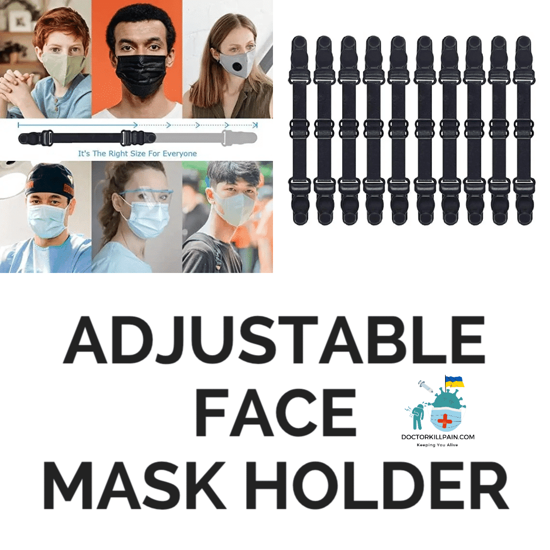 Adjustable Face Mask Holder color: 10PC Black New Arrivals Protection Against COVID-19 Face Masks & Face Shields Face Masks Face Masks For Adults Safest Face Masks For Kids Best Back to School Face Masks For Kids Face Mask Extensions (Kids & Adults) Best Sellers