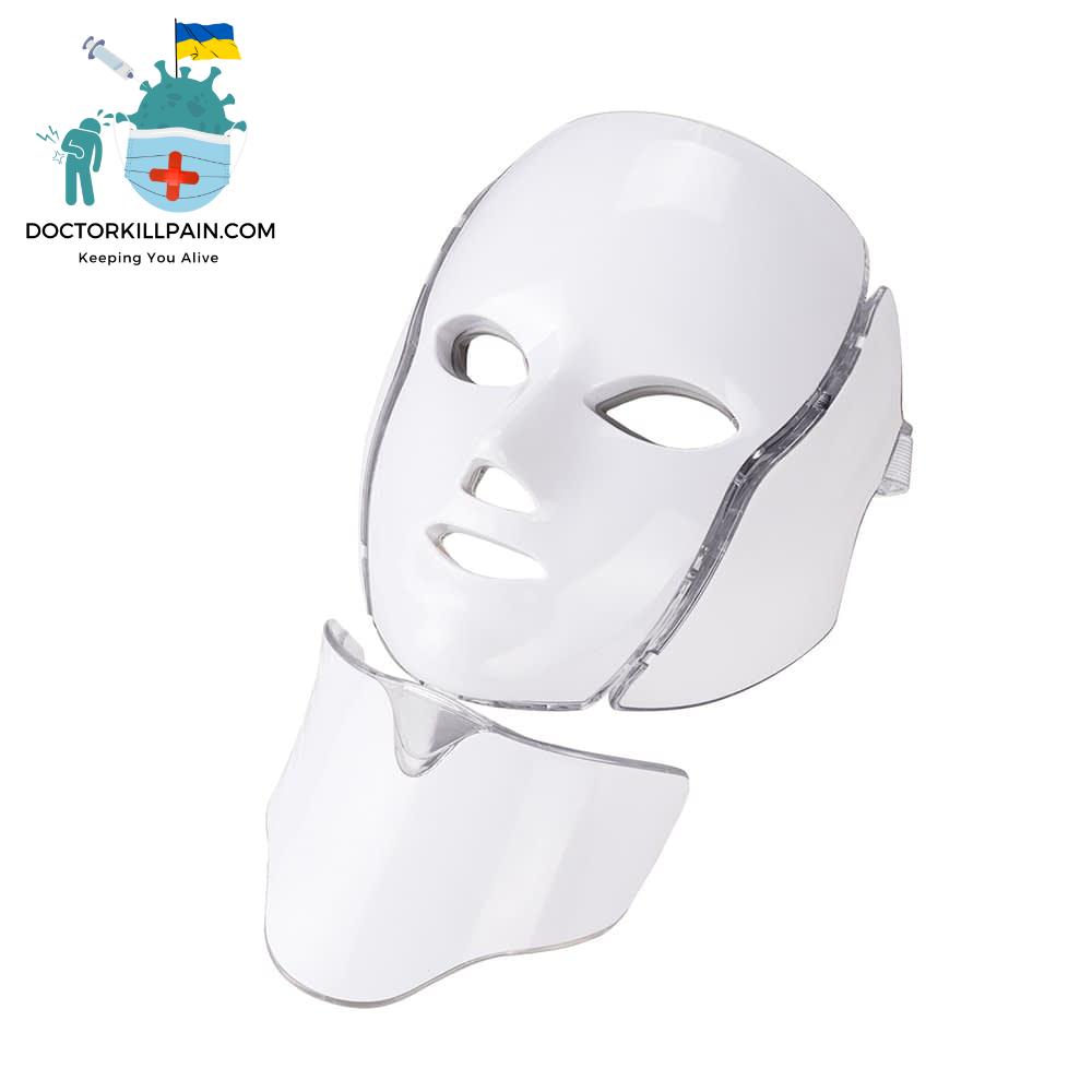 Face + Neck Skin Rejuvenating LED Mask color: EU PLUG (220-240V)|UK PLUG (220-240V)|US PLUG (100-110V) New Arrivals As Seen On TV Skin Care Safest LED Beauty Masks Best Sellers