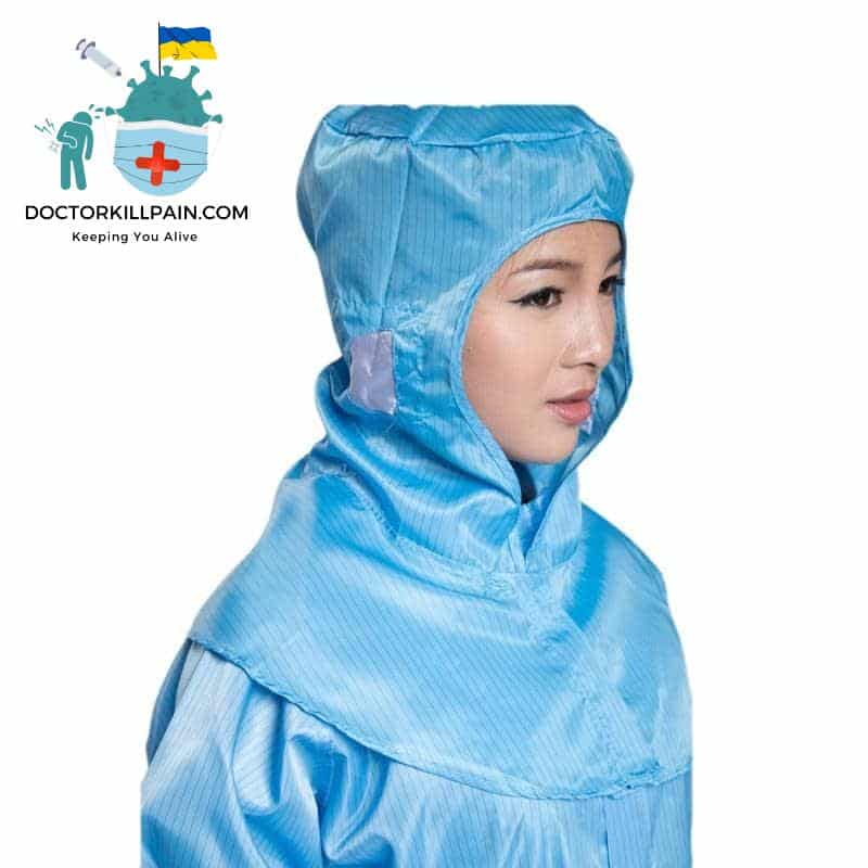Full Head and Sholder Protective Cap color: Pink|Blue|White New Arrivals Protection Against COVID-19 Protective Suits & Clothing Best Sellers