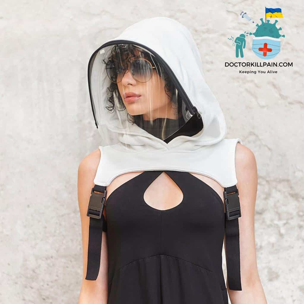 Full Protection Hooded Face Shield with Secure Buckle color: A|B|C|D New Arrivals Protection Against COVID-19 Face Masks & Face Shields Face Shields Face Shields For Adults Protective Suits & Clothing Best Sellers