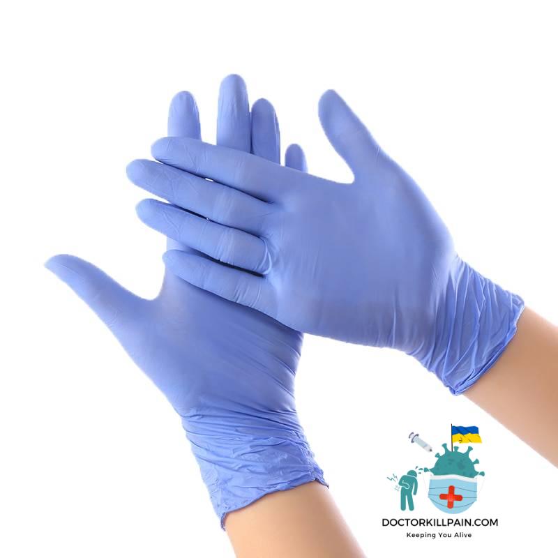 Latex Rubber Medical Gloves Package color: Purple blue 100pcs|Purple blue 50pcs New Arrivals Protection Against COVID-19 Protective Gloves Best Sellers